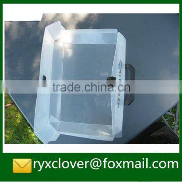 Handle carrying transparent PP plastic button document box