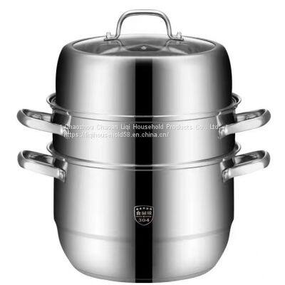 304 Stainless Steel Three-layer Multi-purpose With Composite Thermal Bottom