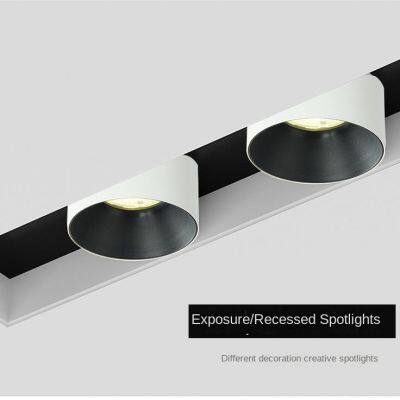 Anti glare surface mounted embedded small spotlights with no hole for anti glare and no main light hole for 55mm circular ceiling