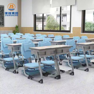 Foldable Storage School Educational Equipment Classroom Desk and Chair Set photo-5