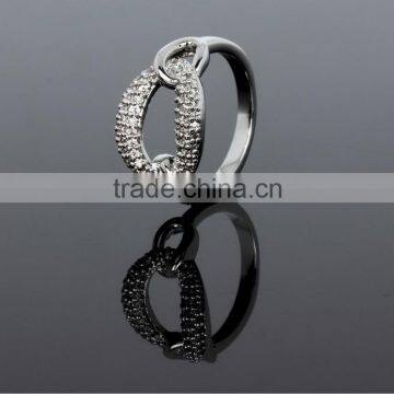 Top Quality Dongguan Factory White Gold Plated CZ Simple Fashion Jewelry Nice Ring photo-5