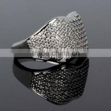 Sexy Women Lip Design Banquet Jewelry Fashion Pave Setting Cubic Zirconia Finger Ring photo-6