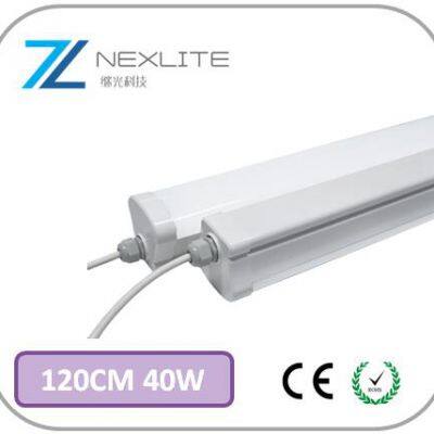 Apparecchio LED stagno?130lm/w Waterproof LED fixture LED Outdoor Shop Light 5000K IP65 220-240V led tri proof light 40w