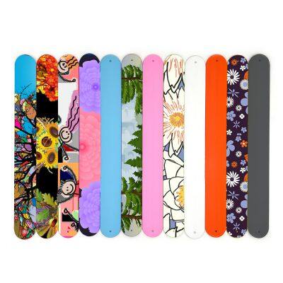Slap Bracelets Luminous Silicone Custom Logo Silicone Slap Bracelets Glowing Silicone Snap Wristband