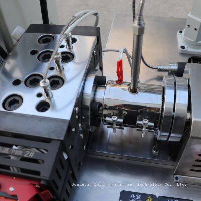Lab Scale Small Plastic Cast Film Machine, TPU PE TPE Film Casting Equipment photo-3