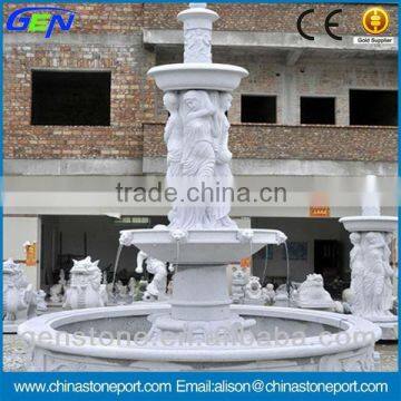 White Natural Marble Stone Garden Water Fountain