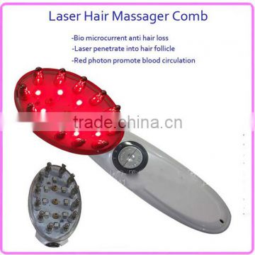 Hot sale Portable Effective 3 in 1 Bio Microcurrent photon Laser Hair Growth Massage Comb                        
                                                Quality Choice