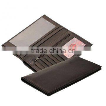 Brand new hand crafted soft genuine leather checkbook wallet,cheques wallet