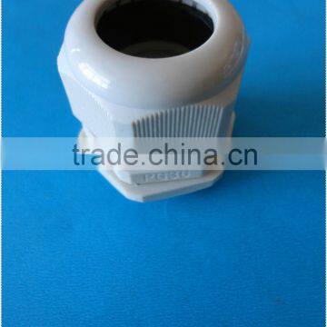 PA66 material grey color PG7 Plastic cable gland