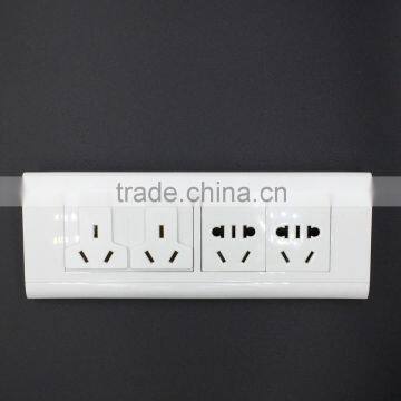 118 series 4 gang multiple socket + double 2 plug socket