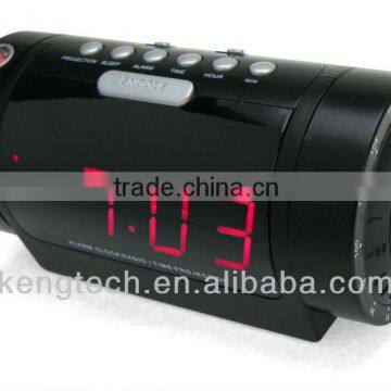 Long Shape Desktop Projector Clock Radio