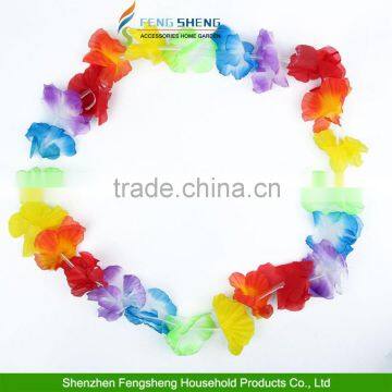 Flower Garlands Necklace Hawaiian Tropical Beach Party Unisex Fancy Dress photo-5