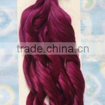 Charming Purple Hair Extension U Tip Wavy Hair Extension