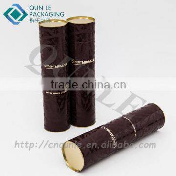 Manufacture Cylinder Paper Tube With Tin Top