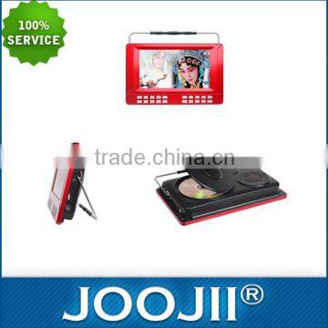 7-10 inch analog portable TV with DVD, excellent quality incredible price portable LCD TV support FM radio, USD MP3 player