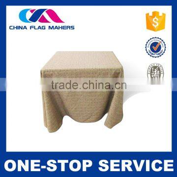 2015 Hot Selling Latest Designs Custom Tag 100% Polyester Table Cloth photo-2