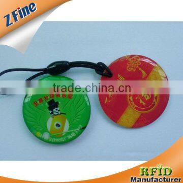 QR number printed logo epoxy name tag
