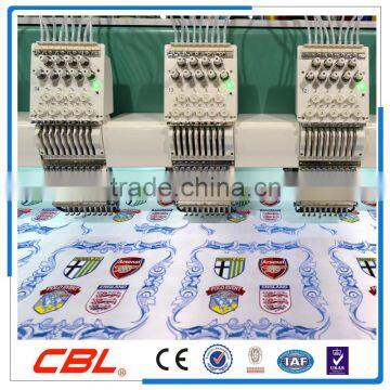 High efficiency 18 heads flat computerized embroidery machine