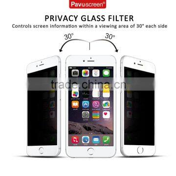 Pavoscreen Best Quality 9 Hardness Durable Tempered Glass Screen Protector 3D Privacy Screen Protector for iphone Mobile phone