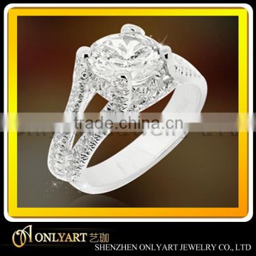 gold jewelry lady wedding 18K 750 diamond ring