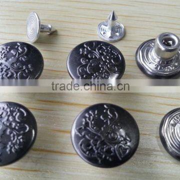 Gunmetal Color Metal Jeans Tack Button -- JB1412010 photo-2