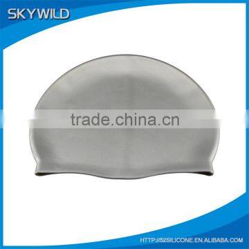 Wholesale Promotion Custom Logo Printed Latex Silicone Swimming Cap Quality Choice photo-3