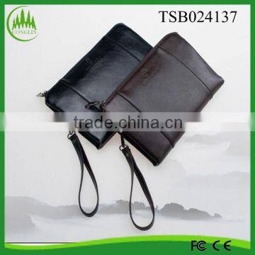 2016 new style large capacity business man clutch bag wallet leather clutch bags for men