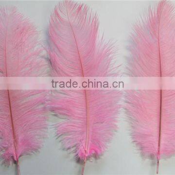 30cm-35cm Pink Synthetic Ostrich Feathers For Party Table Decoration