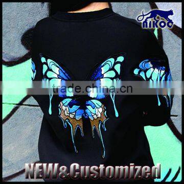 Women Embroidery Hoody, custom Hoodied, crew neck hoodie