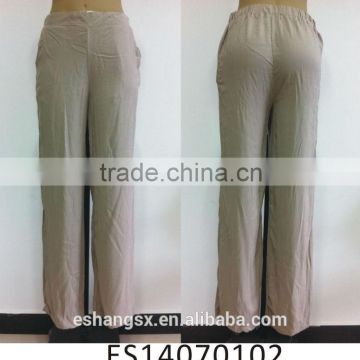 Simple design soft fabric girls baggy pants