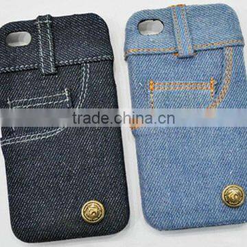 appealing jeans cell phone case for iphone 4/4s