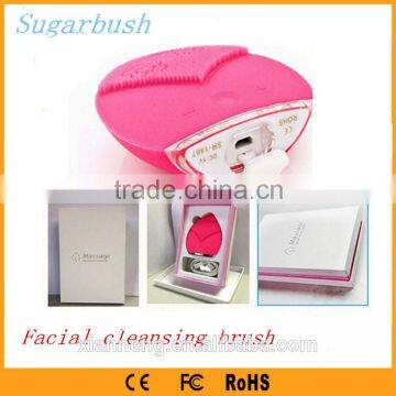 Popular Electric Face Brush Vibrating Facial Massager Silicone Face Cleaning Brush photo-2