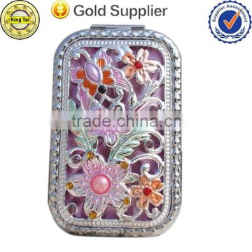 Beautiful oranment make up mirror/comestic mirror/pocket mirror