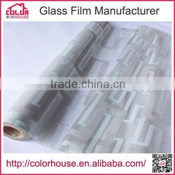 staint pattern self adhesive vinyl film for glass