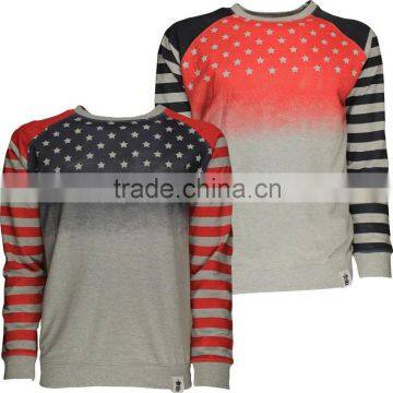 American Flag Sublimation Fleece Sweat Shirts