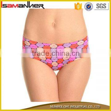 Stylish colorful printing hipster young girls preteen underwear model