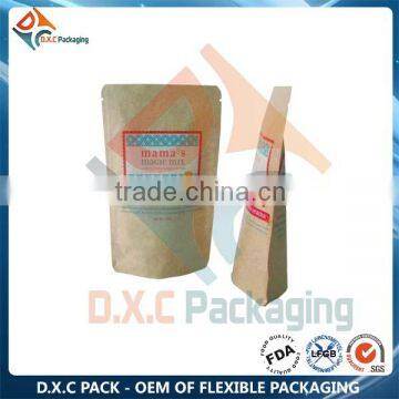 Custom Printed Food Grade Paper Kraft Bag