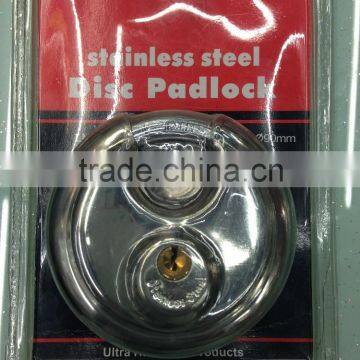 STAINLESS STEEL ROUND DISC LOCK, STAINLESS STEEL DISC PADLOCK