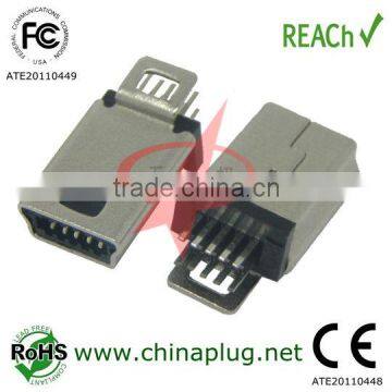 10 Pin USB No Lock Type micro usb 5 pin connector