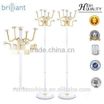 Y-8022 gold coat racks /Gold Plating Acrylic crystal ball