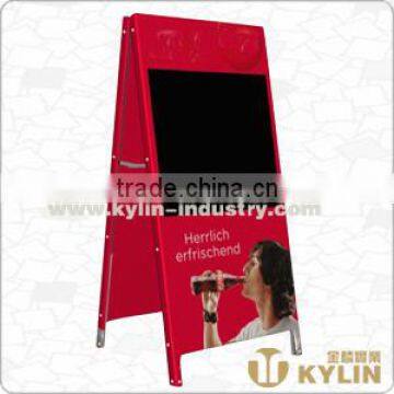 high quality metal frame A shape blackboard