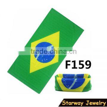 NEW Fashion Handsome Multifunction Brazil Football Fan Scarf/#