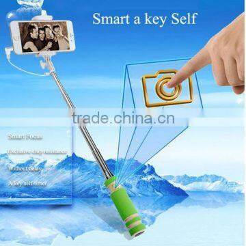 Mobile Phone Selfie Stick with Cable Wired Selfie Stick Monopod Selfie stick