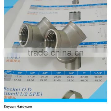 150# Y-Type Tee with BSP Parallel Female Threaded Ends