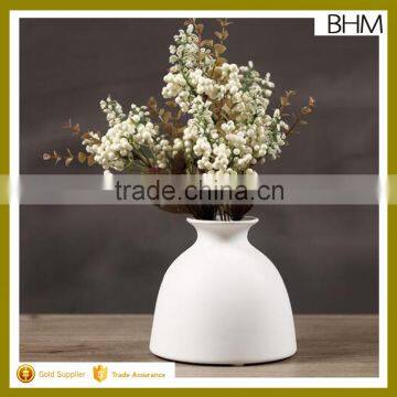 Home decor hot selling ceramic vase/ white ceramic flower vase small/table desk decor