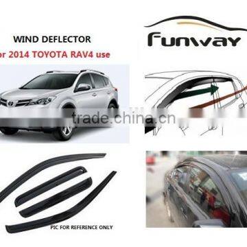 Rain visor Rain shield Rain shelter deflector for 2014 TOYOTA RAV4