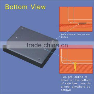 Wholesale- MD500 Micro Vault Digital Code Jewelry Car Handgun Pistol Portable Security Storage Steel Mini Safe Box / Gun Vault photo-6