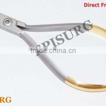 Hard Wire Cutter Cutting Plier TC Half Gold Dental Orthodontic Pliers Instrument