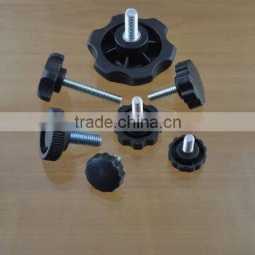 Hand Twist Screws, Bolt Star Handle, Wood Quincunx Plastic, Rubber Head Fixed Adjustment