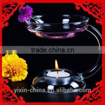 Glass Aroma Oil Table Decor Burner Warmer Stove Candlestick Candle Holder